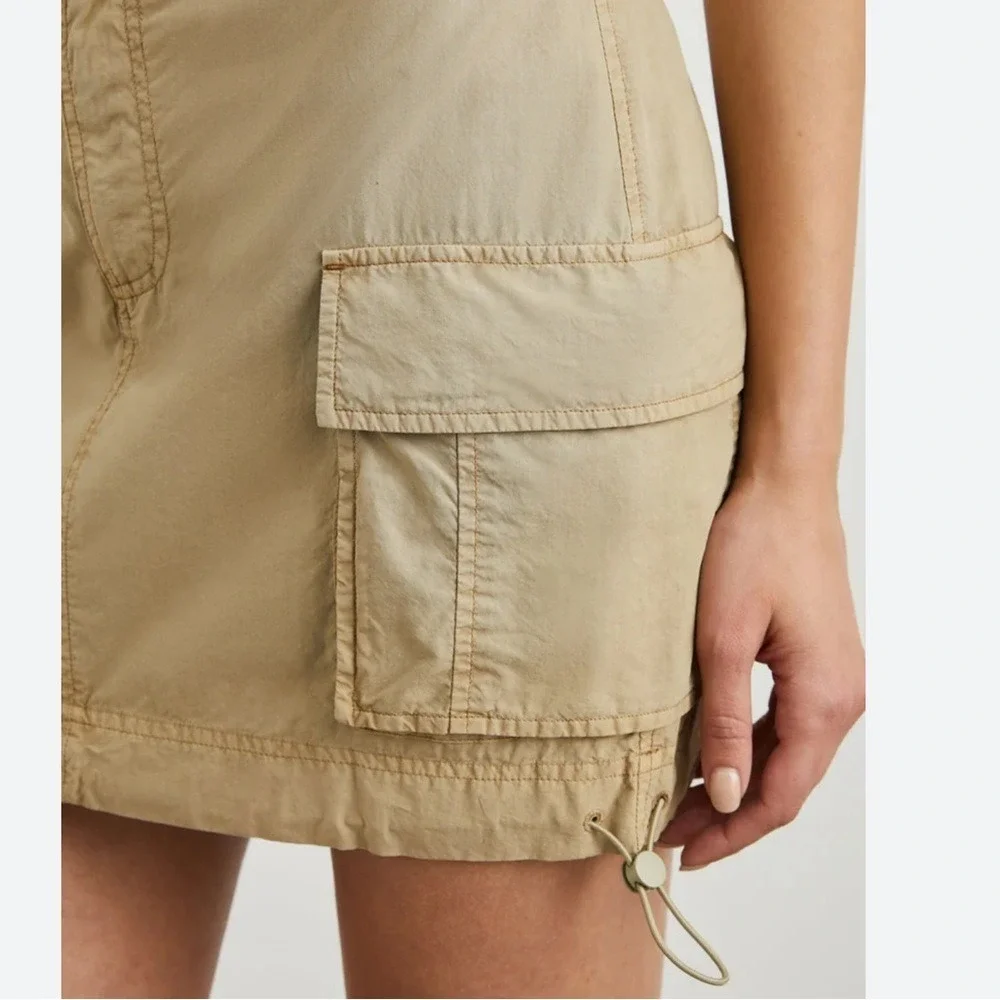 RAILS Women Size 8 Olive Jaycee Khaki Cargo Mini Skirt Academia Lightweight‎